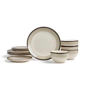 Earth & Clay Harlow 12 pc Earthenware Dinnerware Set