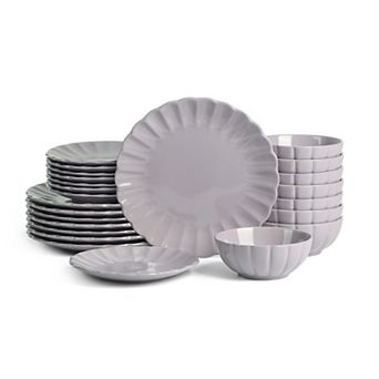 Earth & Clay Phoenix Stoneware 24 pc Dinnerware Set
