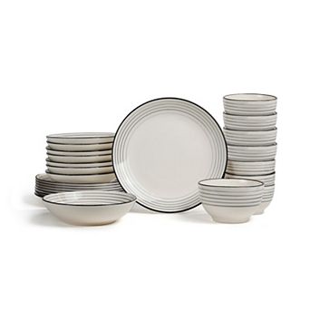 Earth & Clay Zeke 24 pc Earthenware Dinnerware Set