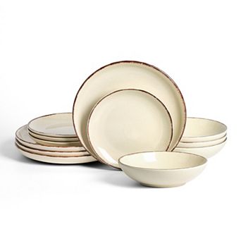 Earth & Clay Heath Stoneware 12 pc Dinnerware Set
