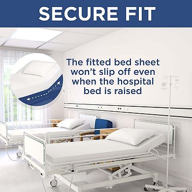 Shopbedding Fitted Hospital Bed Sheets All-Around Elastic Knitted Bed Sheet
