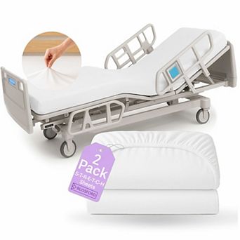 Shopbedding Fitted Hospital Bed Sheets All-Around Elastic Knitted Bed Sheet