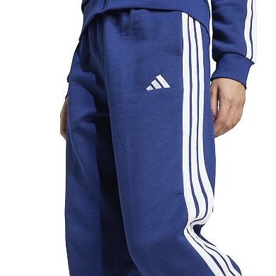 Juniors' adidas Essentials 3-Stripes Fleece Loose Sportswear Pants