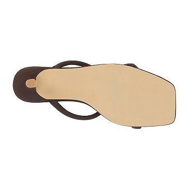 Beach by Matisse Women's Square Toe Kitten Heel Sandal