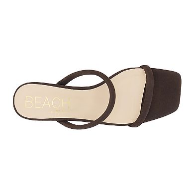 Beach by Matisse Women's Square Toe Kitten Heel Sandal