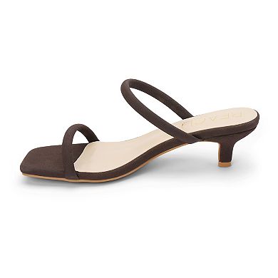 Beach by Matisse Women's Square Toe Kitten Heel Sandal