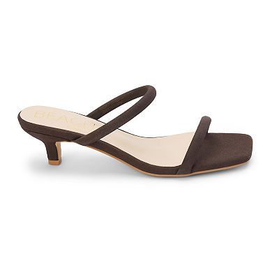 Beach by Matisse Women's Square Toe Kitten Heel Sandal