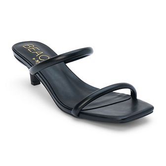 Beach by Matisse Women's Square Toe Kitten Heel Sandal