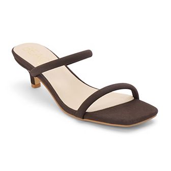Beach by Matisse Women's Square Toe Kitten Heel Sandal