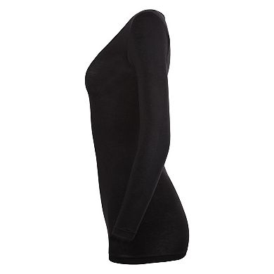 Modal Long Sleeve Round Neck Top