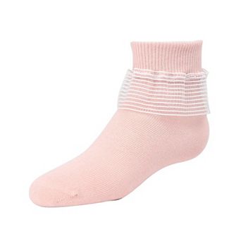 Far Out Girls Cotton Blend Lade Ruffle Socks