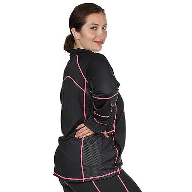 Solid Jacket With Neon Stitching