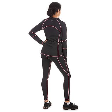 Solid Jacket With Neon Stitching