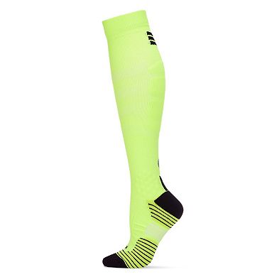 Women's Neon Performance Knee High Nylon Moderate Compression Socks