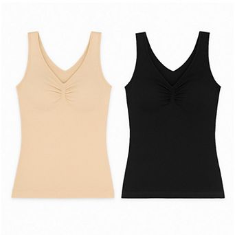 2-pack Shaping & Smoothing V-neck Tank