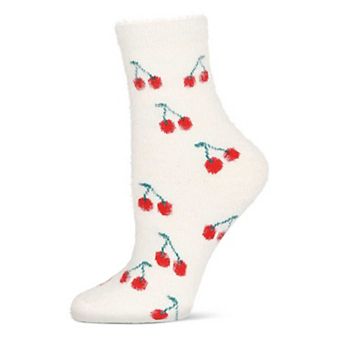 Women's Cherries Cozy Crew Socks