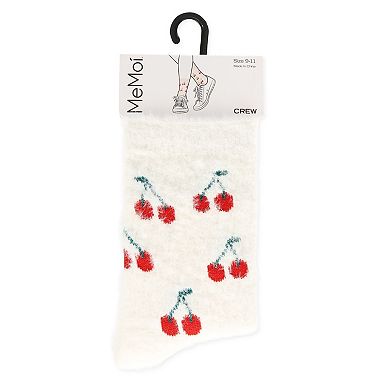 Women's Cherries Cozy Crew Socks