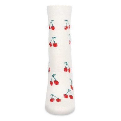Women's Cherries Cozy Crew Socks