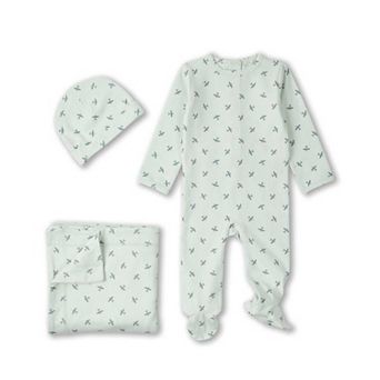3 pc Baby Cotton Rich "Aviation" Footie Set