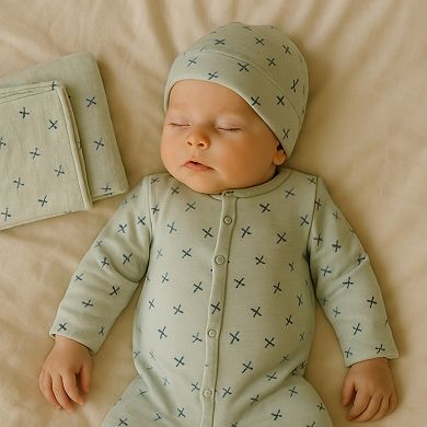 3 Piece Baby Cotton Rich "Aviation" Footie Set