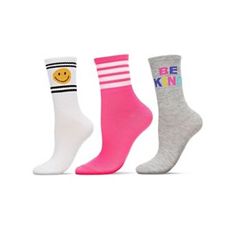 3 Pair Bundle Women's Active Crew Socks