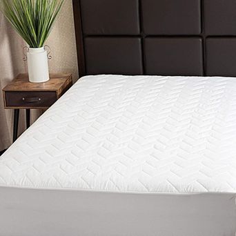 Waterguard Waterproof Quilted Mattress Pad Protector White