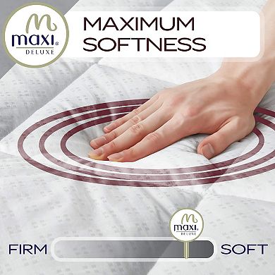 Maxi 100% Cotton Breathable Down Alternative Mattress Pad - White