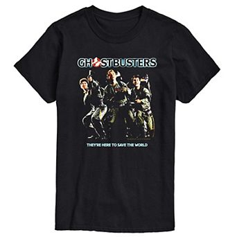 Men's Ghostbusters Here To Save The World Graphic Tee