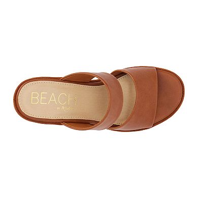 Beach by Matisse Two-Band Women's Platform Heel Sandals