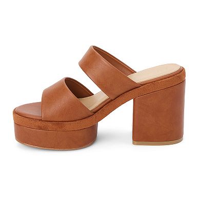 Beach by Matisse Two-Band Women's Platform Heel Sandals