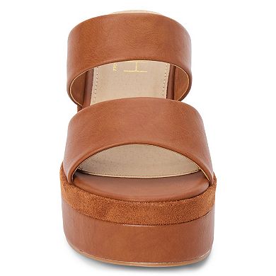 Beach by Matisse Two-Band Women's Platform Heel Sandals