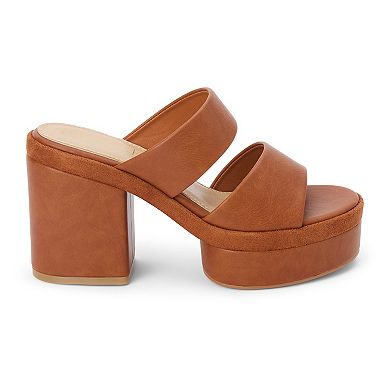 Beach by Matisse Two-Band Women's Platform Heel Sandals