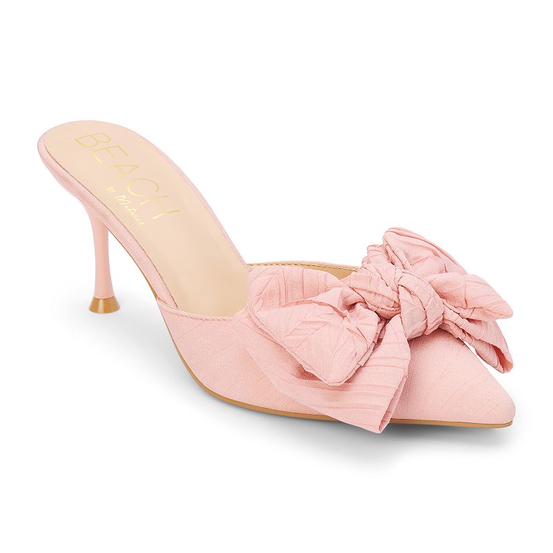 Beach by Matisse Goldie Women's Pointed Toe Heeled Mules, Size: 7 Medium, Pink