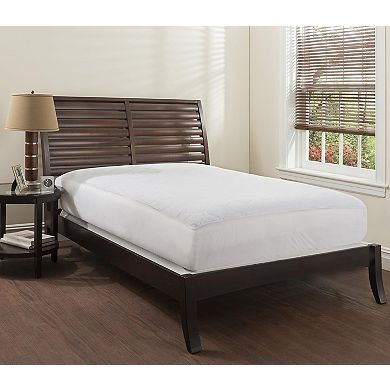 Mastertex Breathable Microfiber Quilted Mattress Pad - White