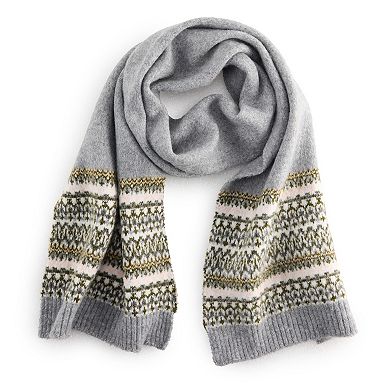 Sonoma Goods For Life® Fair Isle Knit Scarf