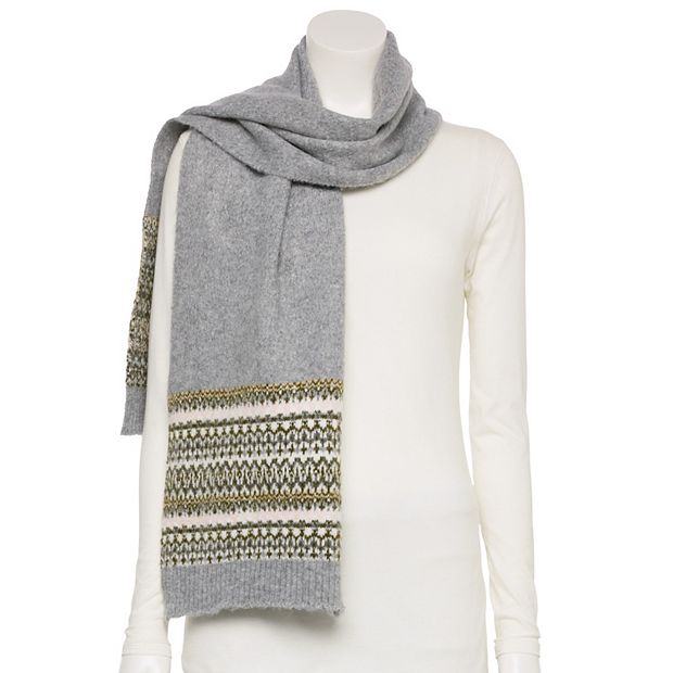 Sonoma Goods For Life® Fair Isle Knit Scarf