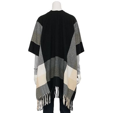 Women's Sonoma Goods For Life® Plaid Open-Front Ruana