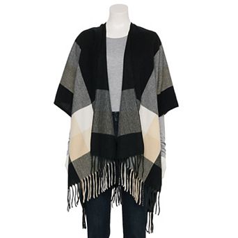 Women's Sonoma Goods For Life® Plaid Open-Front Ruana