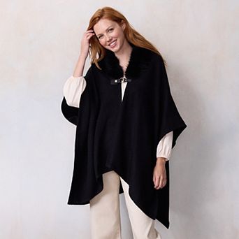 Women's LC Lauren Conrad Faux Fur Trim Rauna Top