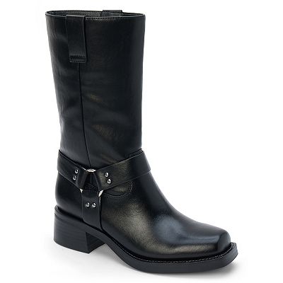Coconuts By Matisse Women's Dixie Western Boot – Faux Leather With Side Zipper, 1.25 Inch Heel