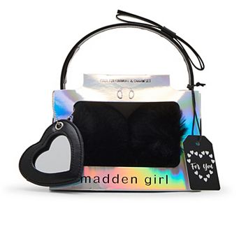 Women's madden girl Bow Band Earmuff & Charm Gift Set
