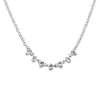 LC Lauren Conrad Silver Tone Teardrop Frontal Necklace