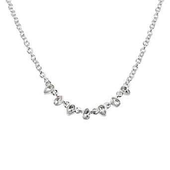 LC Lauren Conrad Silver Tone Teardrop Frontal Necklace