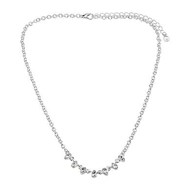 LC Lauren Conrad Silver Tone Teardrop Frontal Necklace