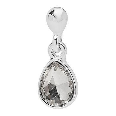 LC Lauren Conrad Silver Tone Teardrop Simulated Stone Earrings