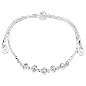 LC Lauren Conrad Silver Tone Pull Tie Chain Bracelet