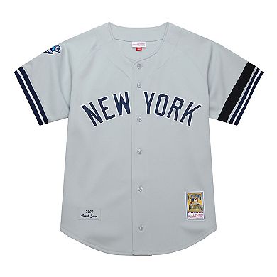 Men's Mitchell & Ness Derek Jeter Gray New York Yankees Cooperstown Collection 2000 World Series Authentic Jersey