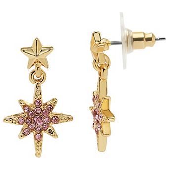 LC Lauren Conrad Gold-Tone Star Drop Earrings