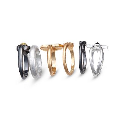 Emberly Celestial Tonal 6-Piece Ring Set