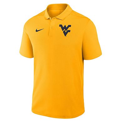 Men's Nike Gold West Virginia Mountaineers Primetime Victory Primary Logo Performance Polo